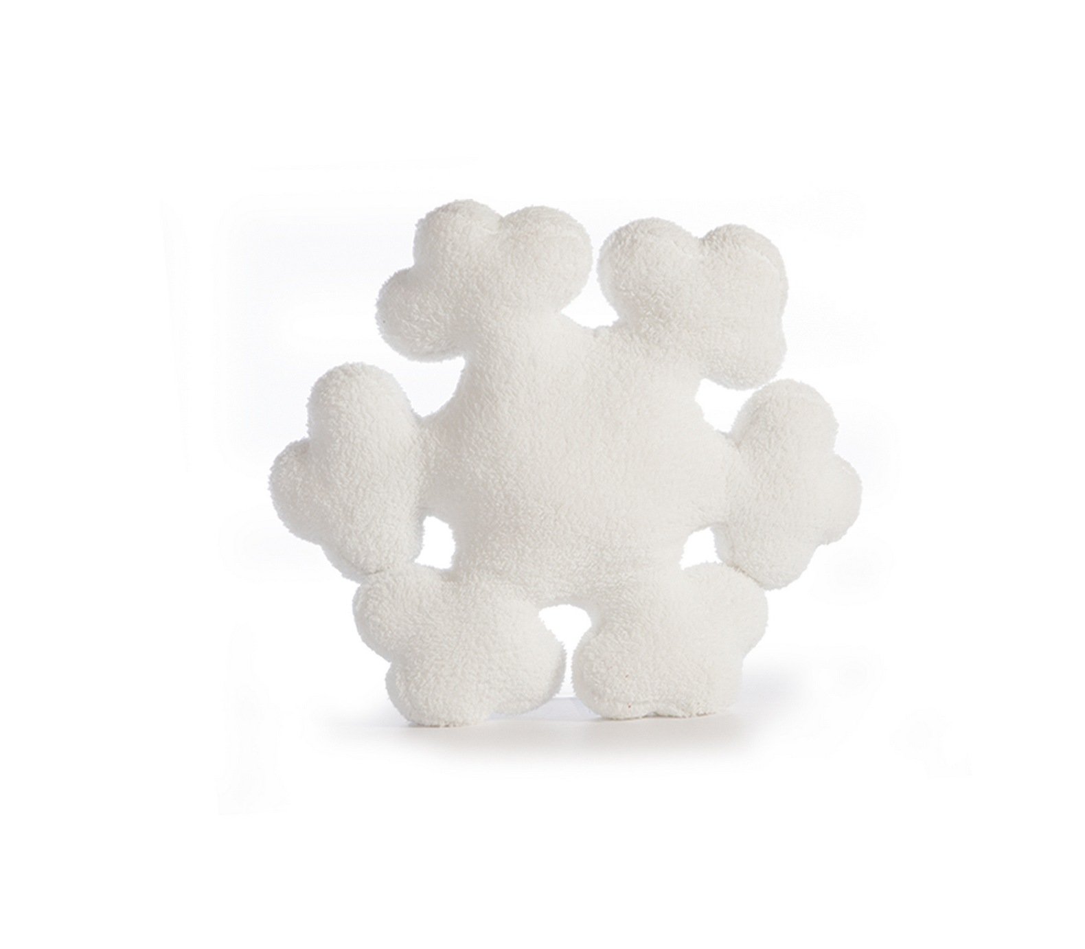 5205495626635 Χριστουγεννιάτικο Μαξιλάρι Δ.45 Nef Nef Snowflake White - Image 1