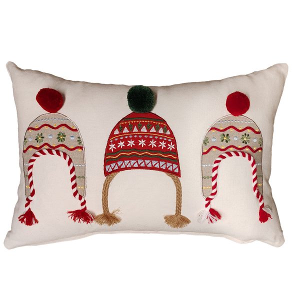 Χριστουγεννιάτικο Μαξιλάρι 30×45 Nef Nef White Christmas Ecru