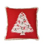 Χριστουγεννιάτικο Μαξιλάρι 45×45 Nef Nef Christmas Deco Tree Red