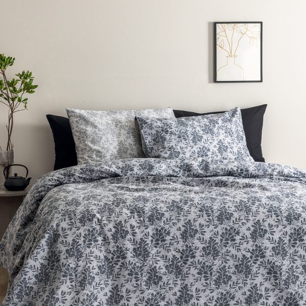 Σετ Υπέρδιπλα Σεντόνια Fashion Life 170x200+30 FL6278 Με Λάστιχο Γκρι Palamaiki