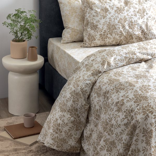 Σετ Μονά Σεντόνια Fashion Life 170x260 FL6279 Χωρίς Λάστιχο Μπεζ Palamaiki