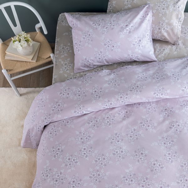 Σετ Παπλωματοθήκη Υπέρδιπλη Fashion Life 240x250 FL6281 Μπεζ Palamaiki