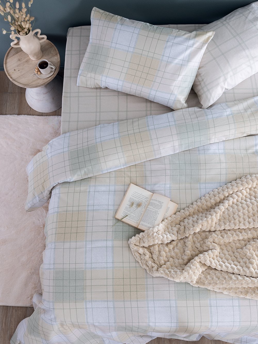 5205857296506_3 Σετ Υπέρδιπλα Σεντόνια Fashion Life 170x200+30 FL6283 Χωρίς Λάστιχο Εμπριμέ Palamaiki - Image 1