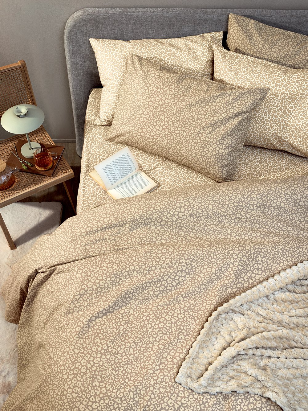 5205857296599_2 Σετ Υπέρδιπλα Σεντόνια Fashion Life 240x260 FL6284 Χωρίς Λάστιχο Κίτρινο Palamaiki - Image 1