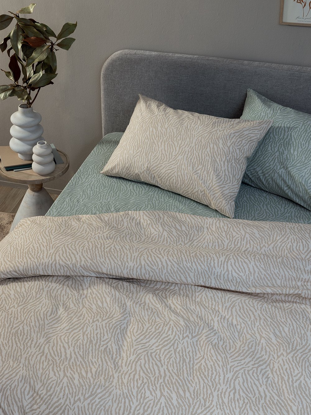 5205857296759_4 Σετ Μονά Σεντόνια Fashion Life 110x200+30 FL6286 Με Λάστιχο Μπεζ Palamaiki - Image 1