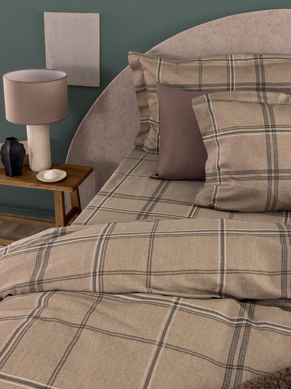 5205857301101_4 Σετ Μονά Σεντόνια Ivy 170x270 IS814 Καφέ Palamaiki - Image 1