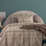 Σετ King Size Σεντόνια Ivy 285x270 IS814 Καφέ Palamaiki