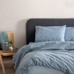 Σετ Μονά Σεντόνια Fashion Life 110x200+30 FL6290 Με Λάστιχο Μπλε Palamaiki