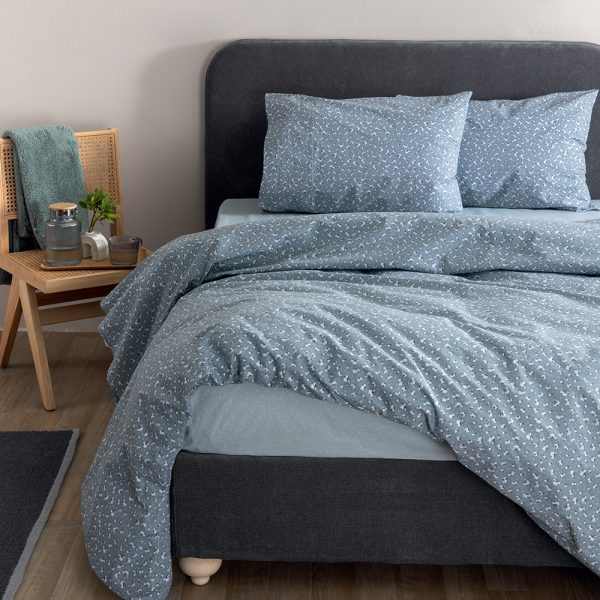 Σετ King Size Σεντόνια Fashion Life 280x265 FL6290 Μπλε Palamaiki