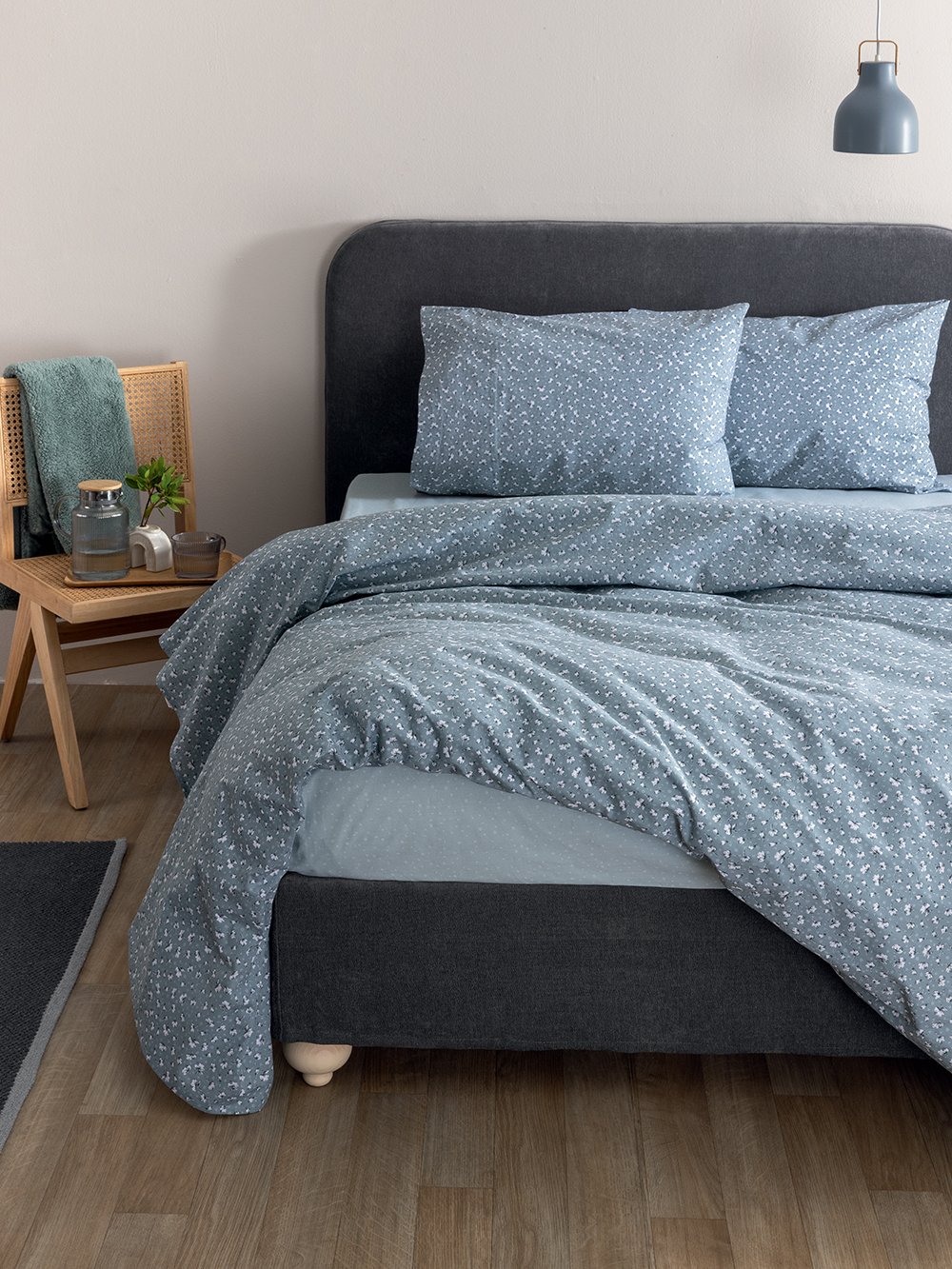 5205857301477_3 Σετ King Size Σεντόνια Fashion Life 280x265 FL6290 Μπλε Palamaiki - Image 1