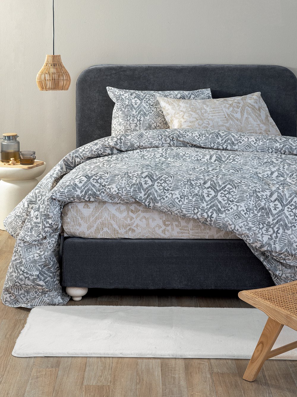 5205857301651_3 Σετ King Size Σεντόνια Fashion Life 280x265 FL6292 Εμπριμέ Palamaiki - Image 1