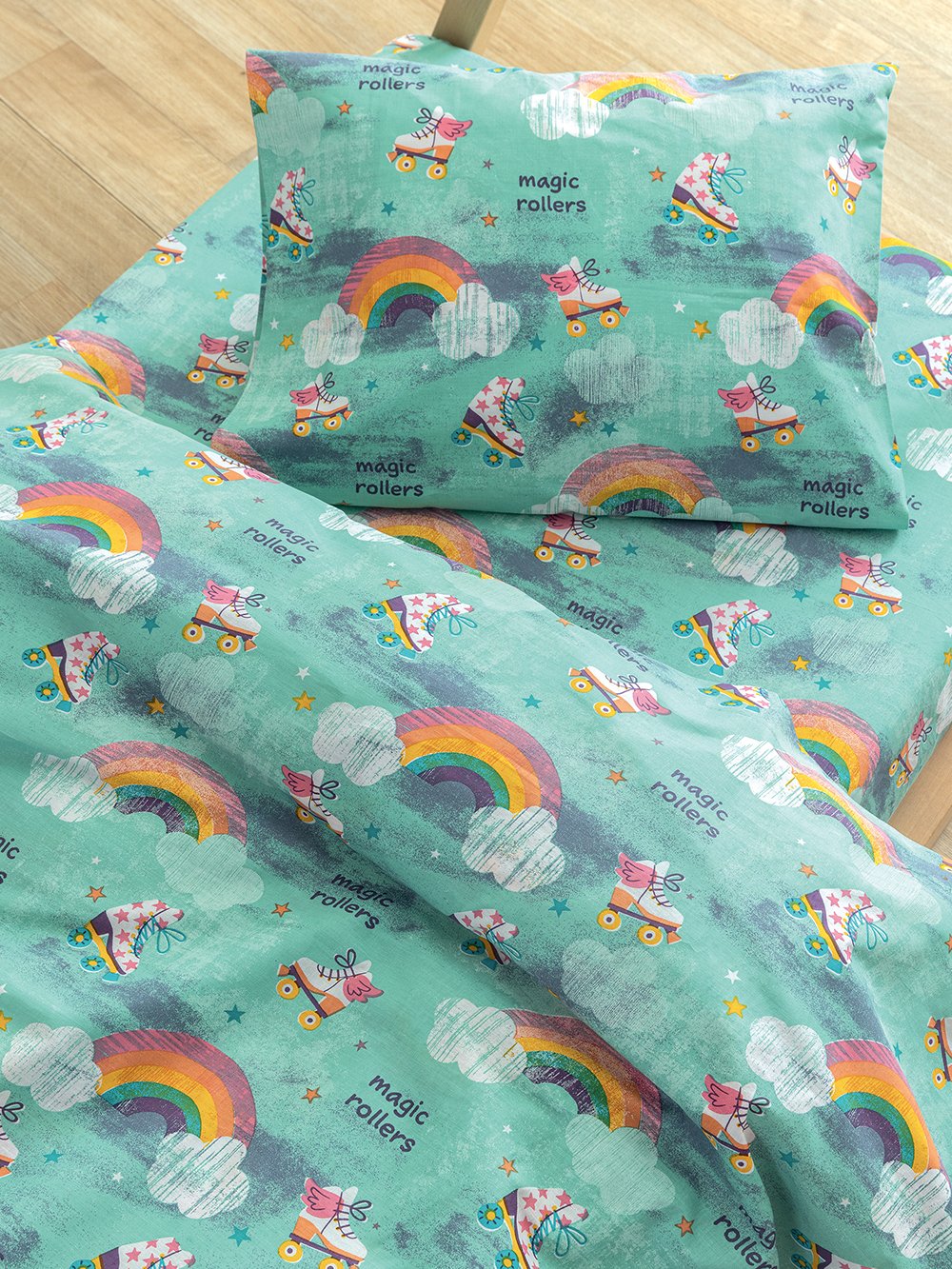 5205857302085_3 Σετ Σεντόνια Κούνιας My Kingdom 130x170 MK774 Palamaiki - Image 1