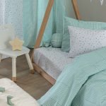 Παπλωματοθήκη Μονή Bon Bon 170x250 BB100 AQUA Μπλε Palamaiki