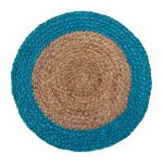 Σουπλά γιούτα (38cm) natural/turquise SilkFashion