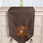 Τραβέρσα 5227 (45cm x 170cm) καφέ SilkFashion