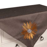 Καρέ 5227 (85cm x 85cm) καφέ SilkFashion