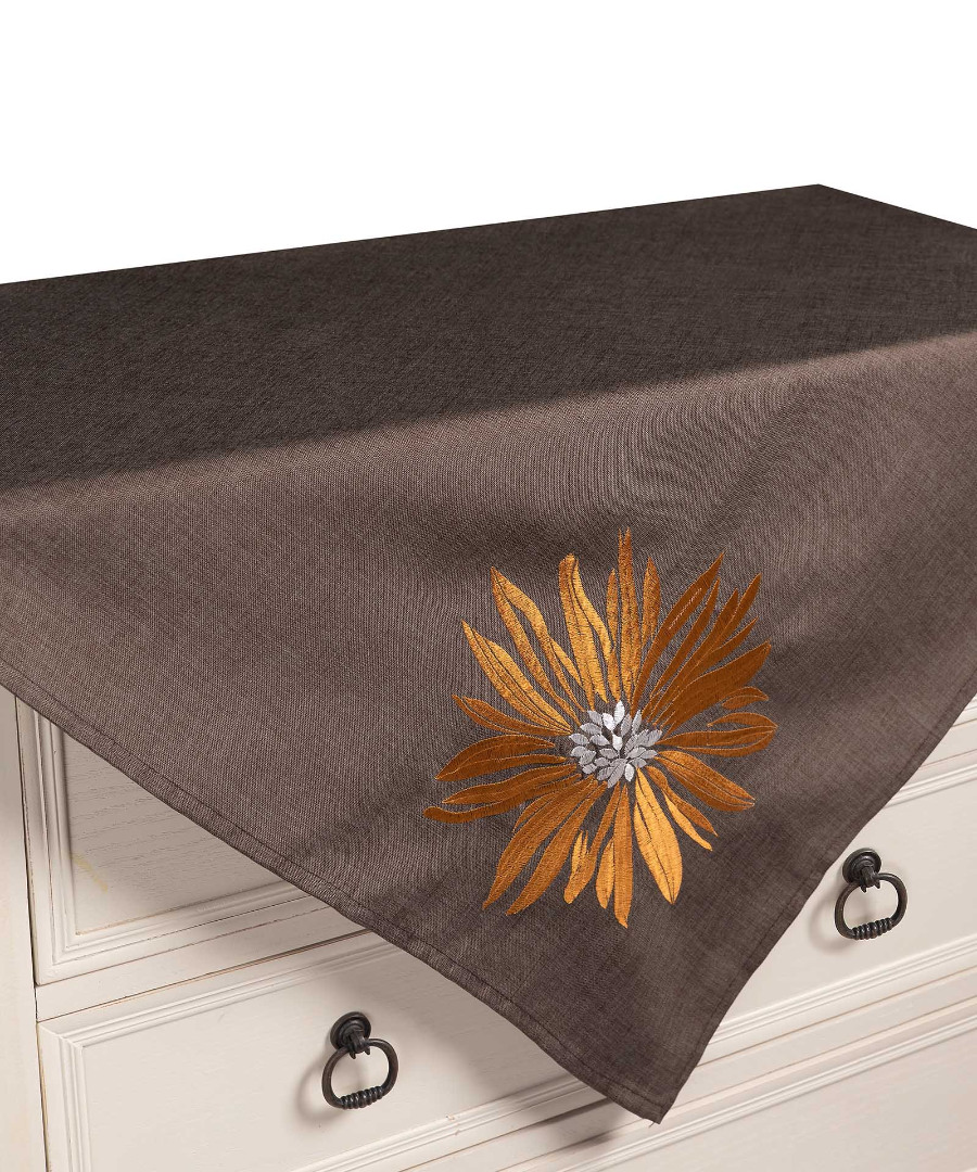 5227kafeb-1 Καρέ 5227 (85cm x 85cm) καφέ SilkFashion - Image 1