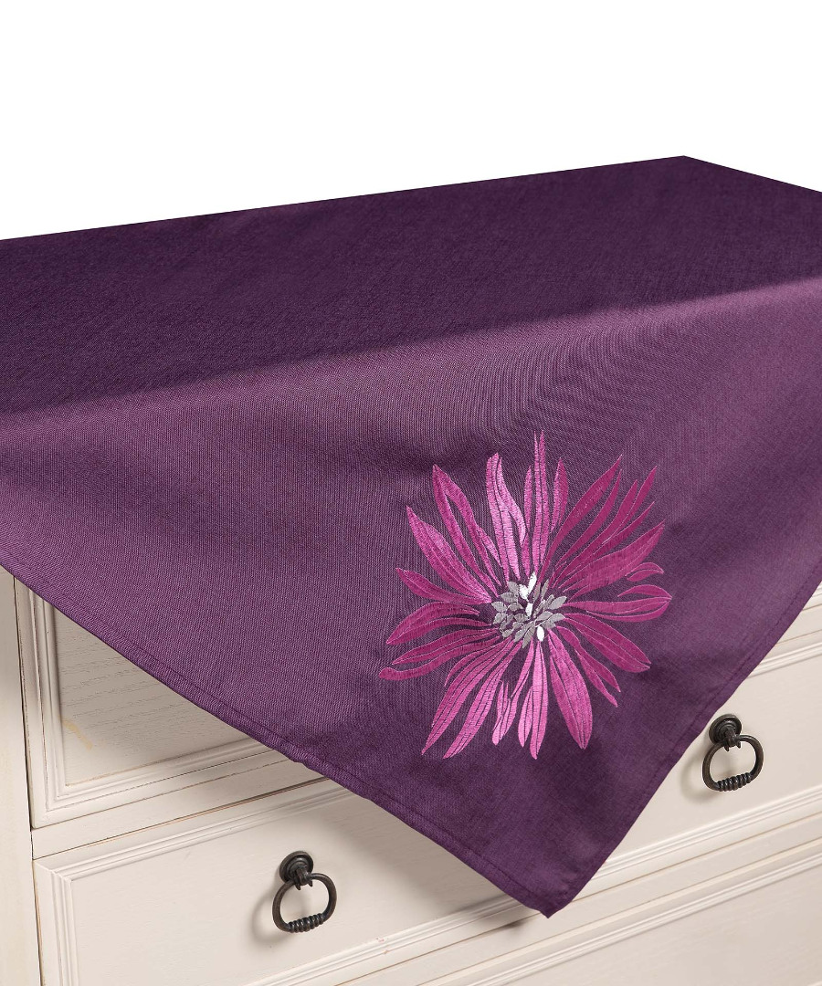 5227movb-1 Καρέ 5227 (85cm x 85cm) μώβ SilkFashion - Image 1