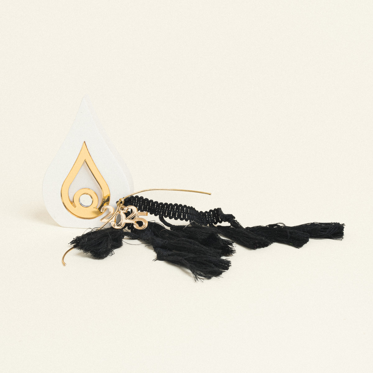 5299999221953 Beauty Home ΕΠΙΤΡΑΠΕΖΙΟ ΚΕΡΑΜΙΚΟ ΔΑΚΡΥ ΜΕ PLEXI GLASS MATI ΧΡΥΣΟ ΛΕΥΚΟ - Image 1