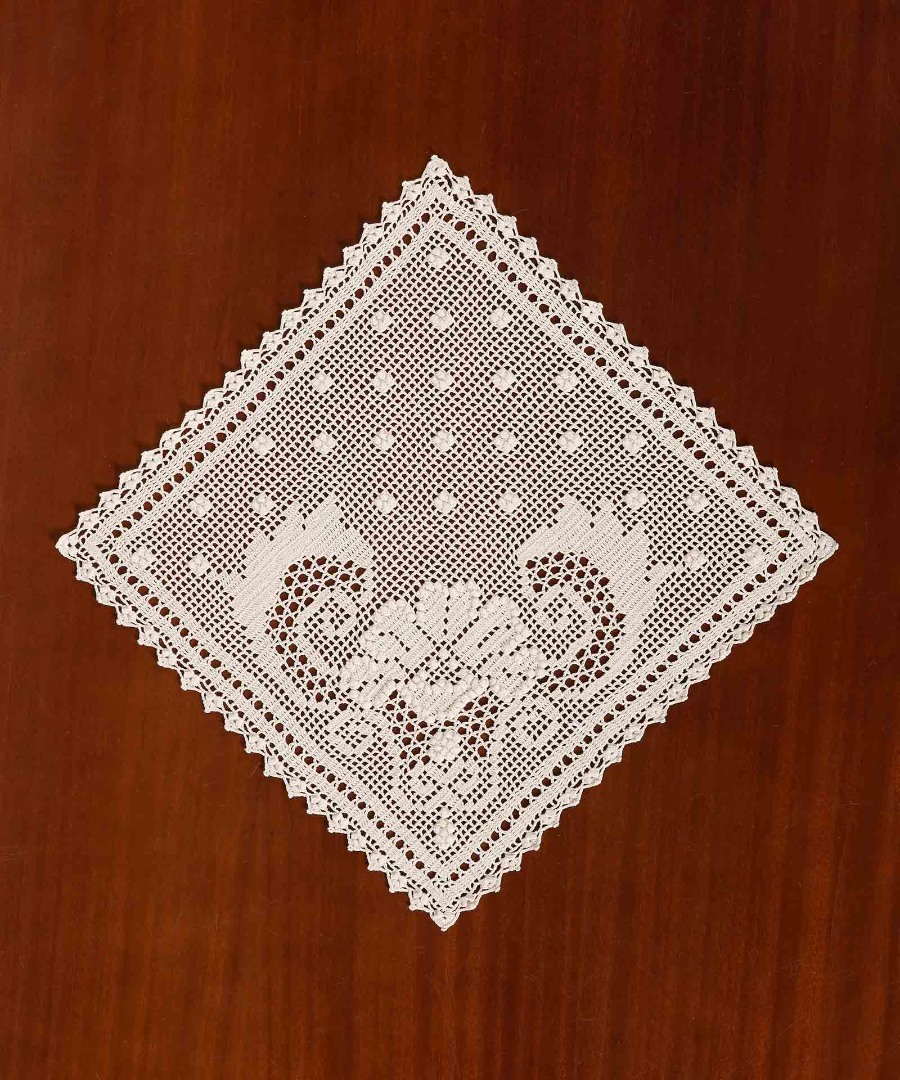 5304mpez Πετσετάκια γωνίες 12 τεμάχια (33cm x 33cm) 5306 μπέζ SilkFashion - Image 1