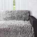 Διακοσμητικό μαλλιαρό ριχτάρι 5336 (145cm x 195cm) δίχρωμο/μαύρη βάση SilkFashion