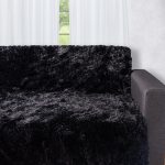 Διακοσμητικό μαλλιαρό ριχτάρι 5336 (145cm x 195cm) μαύρο SilkFashion