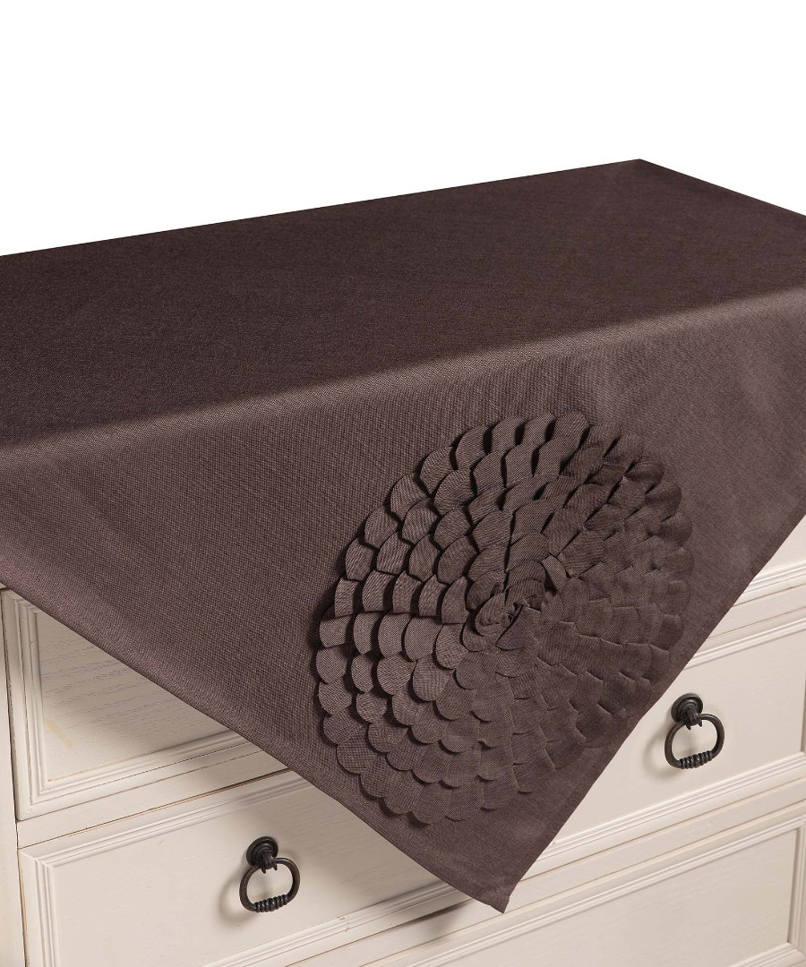 538kafeb-1 Καρέ 538 (85cm x 85cm) καφέ SilkFashion - Image 1