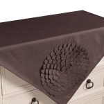 Τραπεζοκαρέ 538 (130cm x 130cm) καφέ SilkFashion