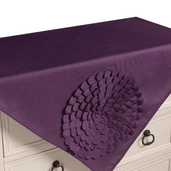 Τραπεζοκαρέ 538 (130cm x 130cm) μώβ SilkFashion