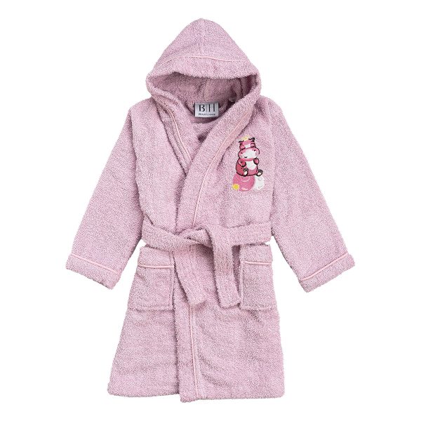 Beauty Home Μπουρνούζι βρεφικό-παιδικό Art 5419 3-4 ετών Λιλά