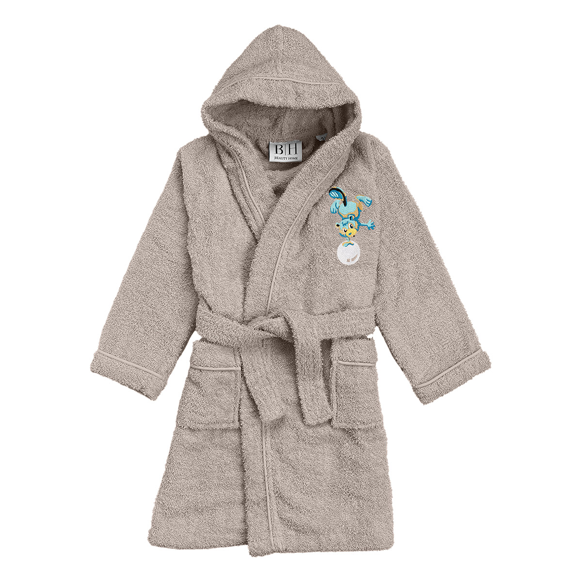 5423 Beauty Home Μπουρνούζι βρεφικό-παιδικό Art 5423 2-3 ετών Γκρι - Image 1