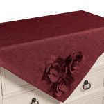 Καρέ 558 (85cm x 85cm) μπορντώ SilkFashion