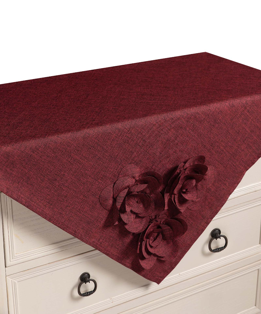 558bornto-1 Καρέ 558 (85cm x 85cm) μπορντώ SilkFashion - Image 1