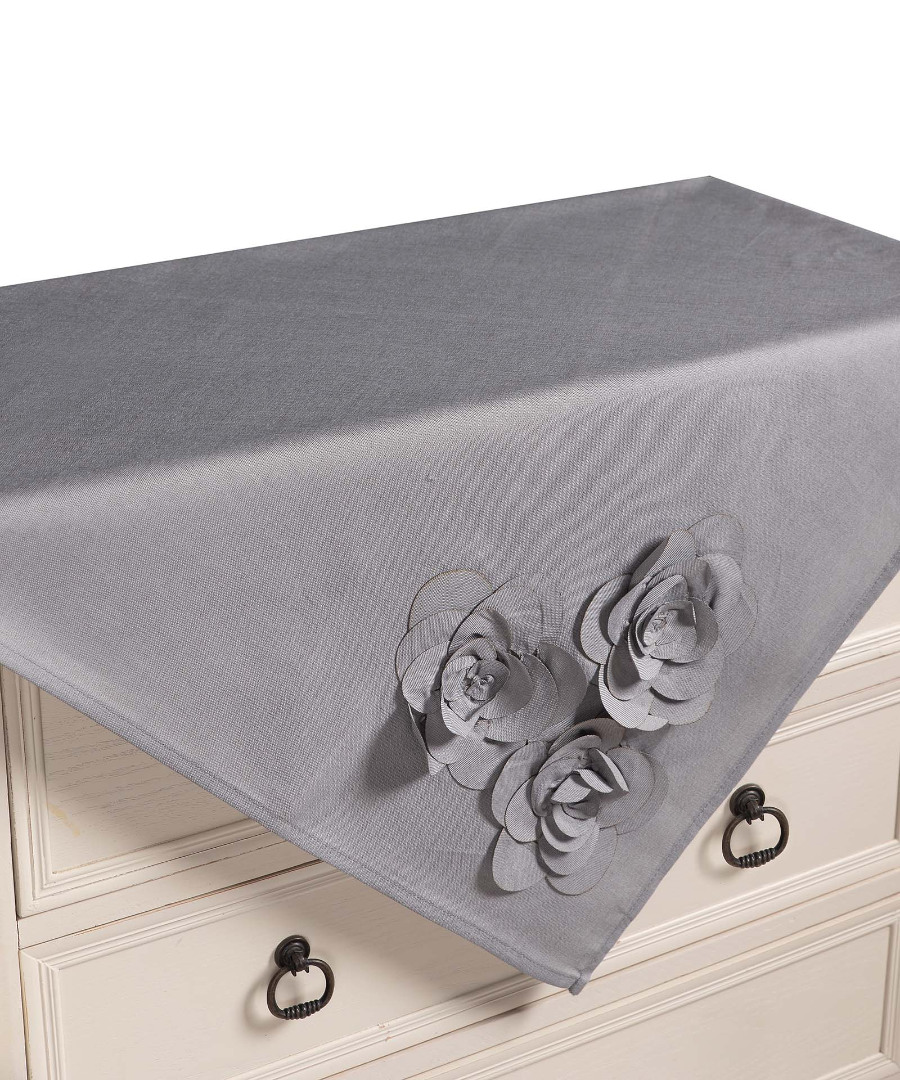 558gkri-1 Καρέ 558 (85cm x 85cm) γκρί SilkFashion - Image 1