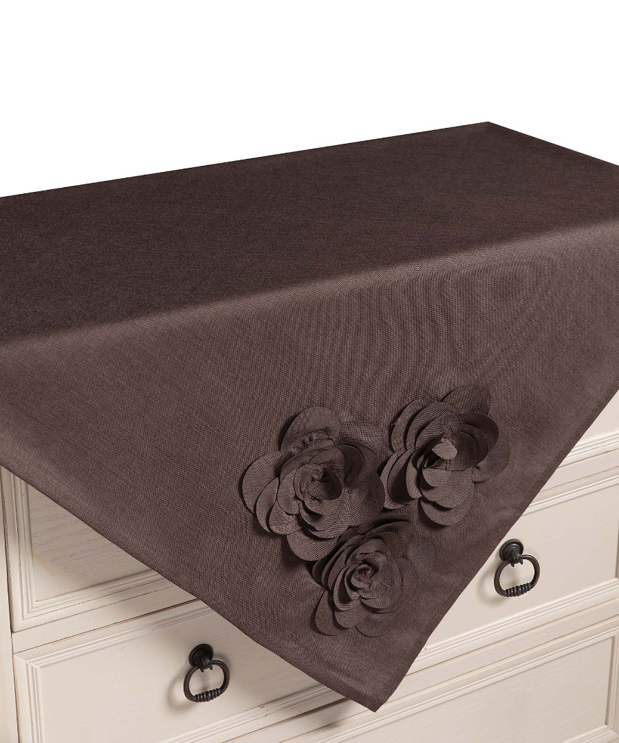 558kafeb-1 Καρέ 558 (85cm x 85cm) καφέ SilkFashion - Image 1