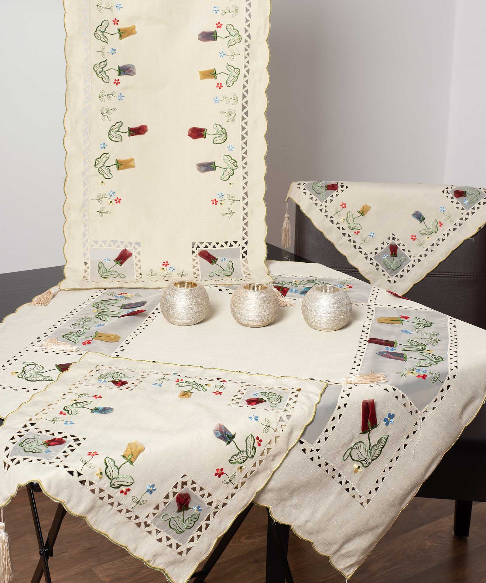 5673-2 Σετ 7 τεμαχίων (90cm x 90cm 40cm x 110cm 2x60cm x 60cm 2x 40cm x 40cm 140cm x 140cm) 5673 SilkFashion - Image 1