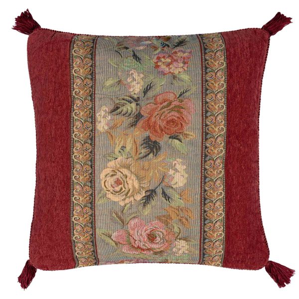 ΜΑΞΙΛΑΡΟΘΗΚΗ (45cm x 45cm) 572 μπορντώ SilkFashion