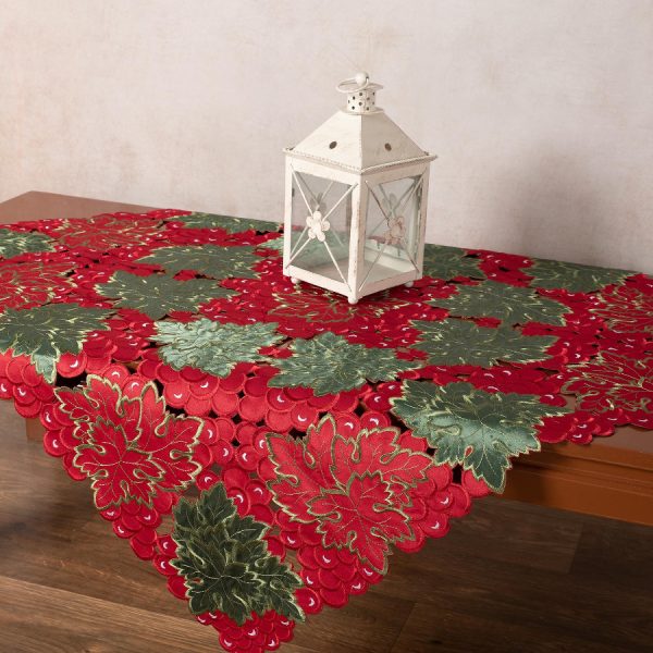 Σατέν κοφτό τραπεζοκαρέ (135cm x 135cm) 580 full SilkFashion