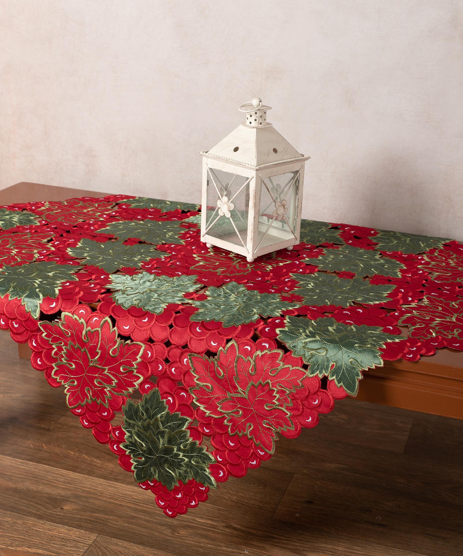 580full Σατέν κοφτό τραπεζοκαρέ (135cm x 135cm) 580 full SilkFashion - Image 1