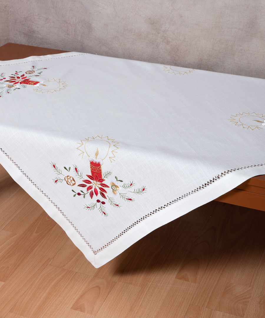 5876 Χριστουγεννιάτικο καρέ (85cm x 85cm) 5876 SilkFashion - Image 1