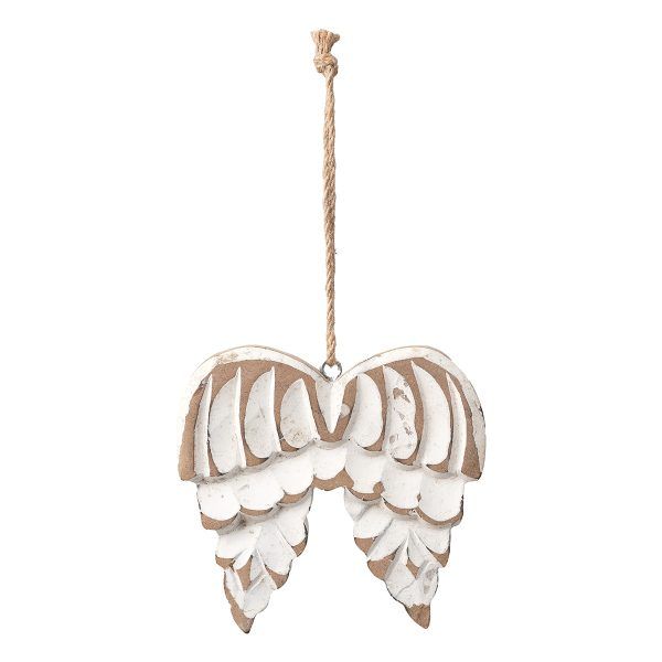 Beauty Home Ξύλινο Φτερά Αγγέλου  Αντικέ 13 cm