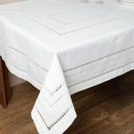 Τραπεζομάντηλο 602 (135cm x 175cm) λευκό SilkFashion