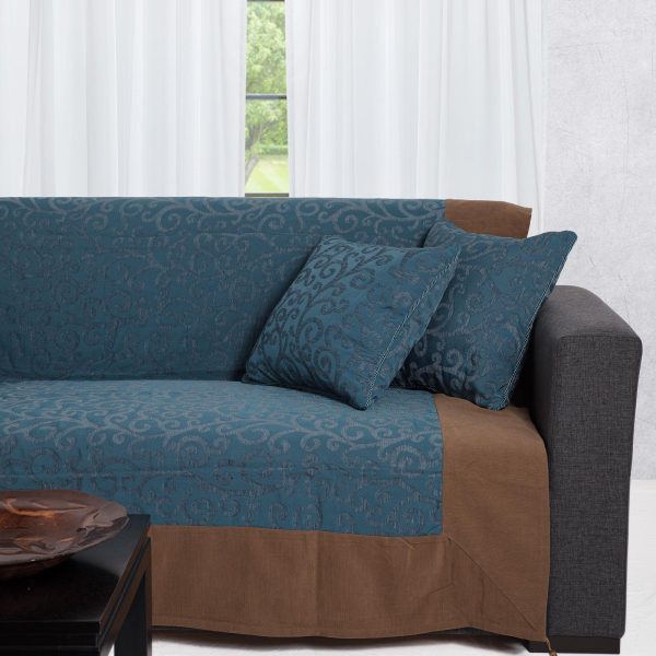 ΡΙΧΤΑΡΙΑ 602 κλαδί (180cm x 180cm / 180cm x 250cm / 180cm x 300cm) μπλέ SilkFashion