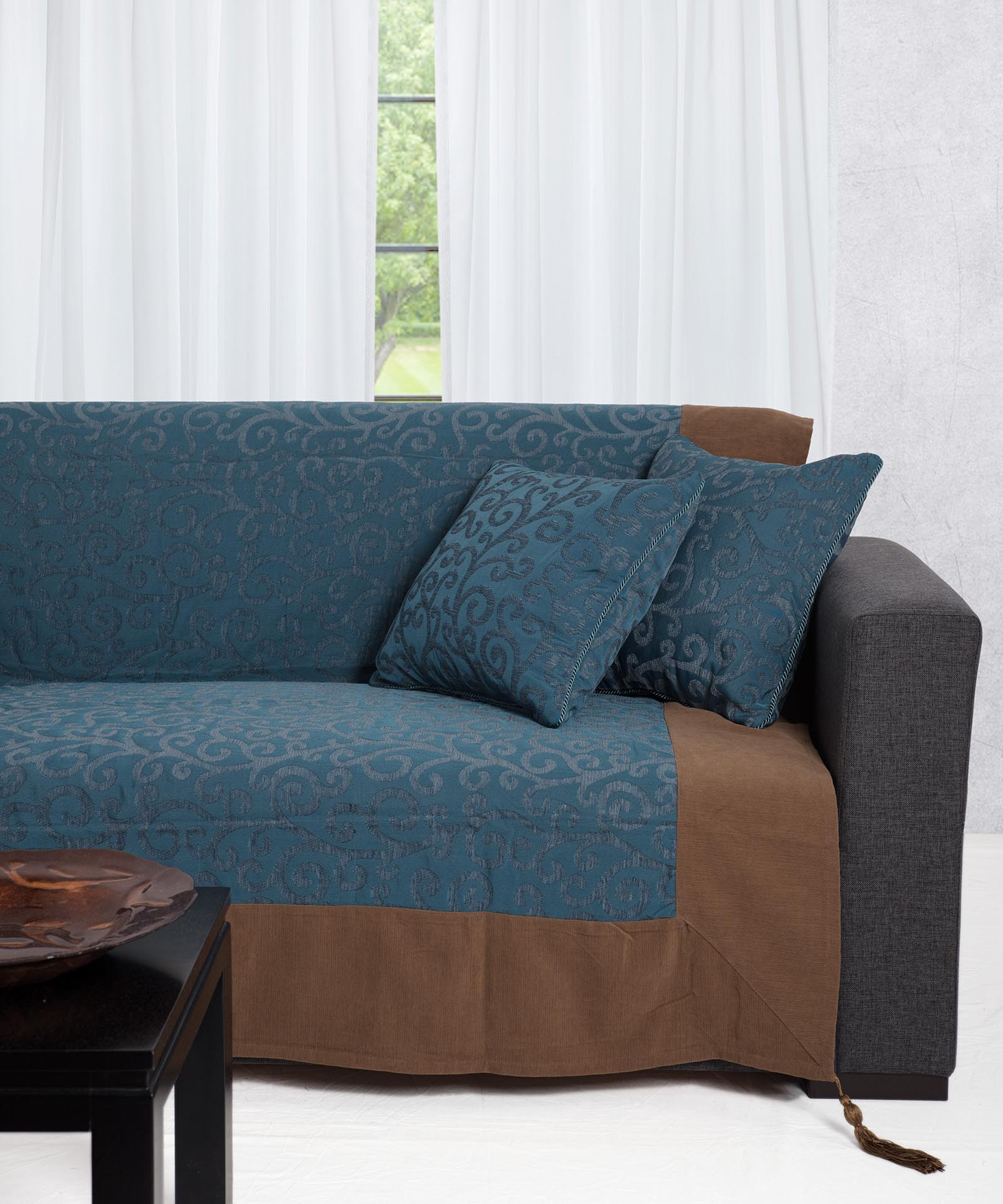 602kladible ΡΙΧΤΑΡΙΑ 602 κλαδί (180cm x 180cm / 180cm x 250cm / 180cm x 300cm) μπλέ SilkFashion - Image 1