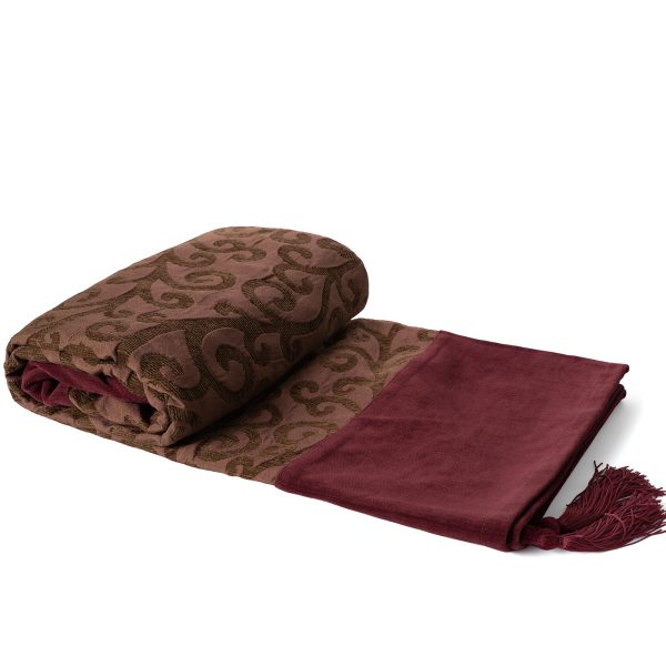 ΡΙΧΤΑΡΙΑ 602 κλαδί (150cm x 180cm) μελιτζανί SilkFashion