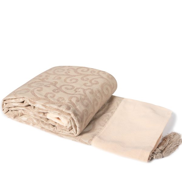 ΡΙΧΤΑΡΙΑ 602 κλαδί (180cm x 250cm) μπέζ SilkFashion