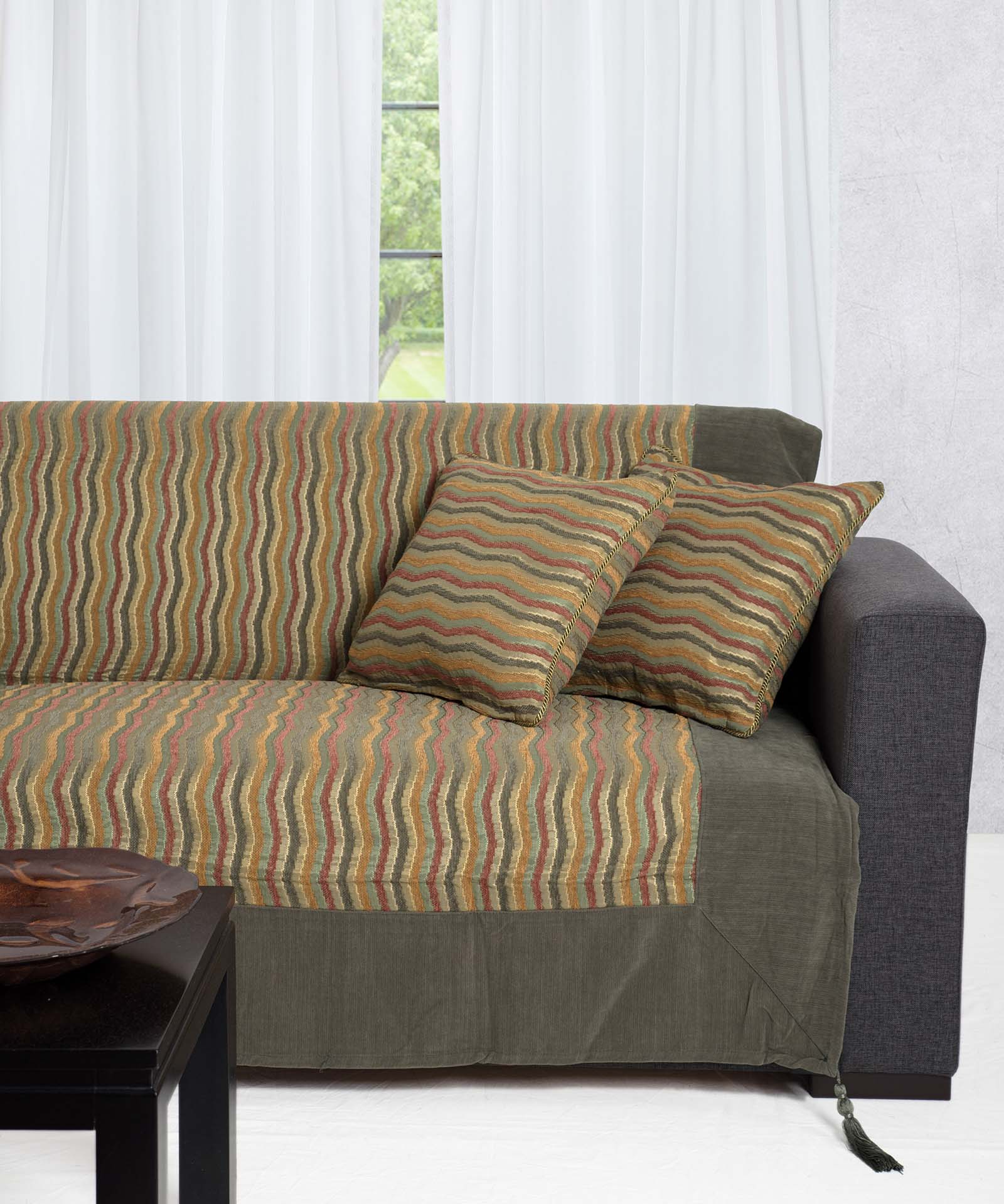 602kymaprasino-2 ΡΙΧΤΑΡΙΑ 602 κύμα (180cm x 250cm) πράσινο SilkFashion - Image 1