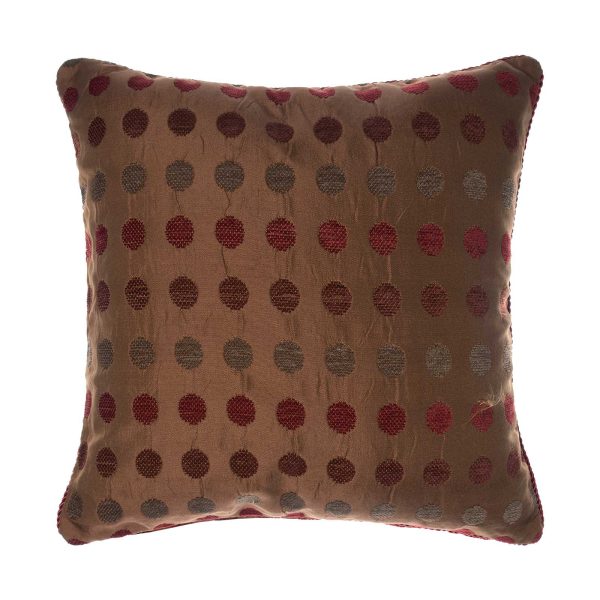 ΜΑΞΙΛΑΡΟΘΗΚΗ 602 (45cm x 45cm) πουά μπορντώ SilkFashion