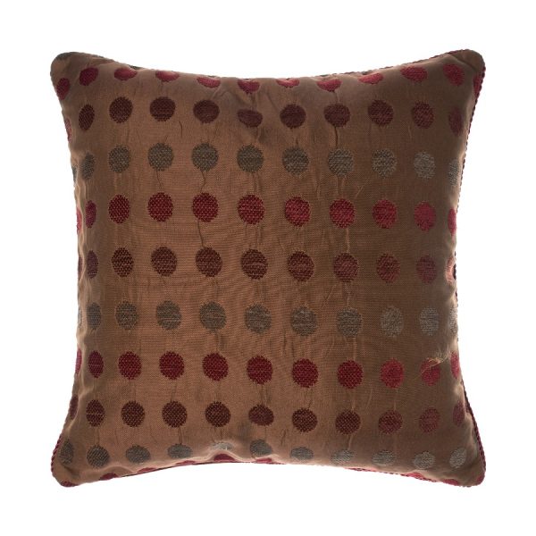 ΜΑΞΙΛΑΡΟΘΗΚΗ 602 (65cm x 65cm) πουά μπορντώ SilkFashion