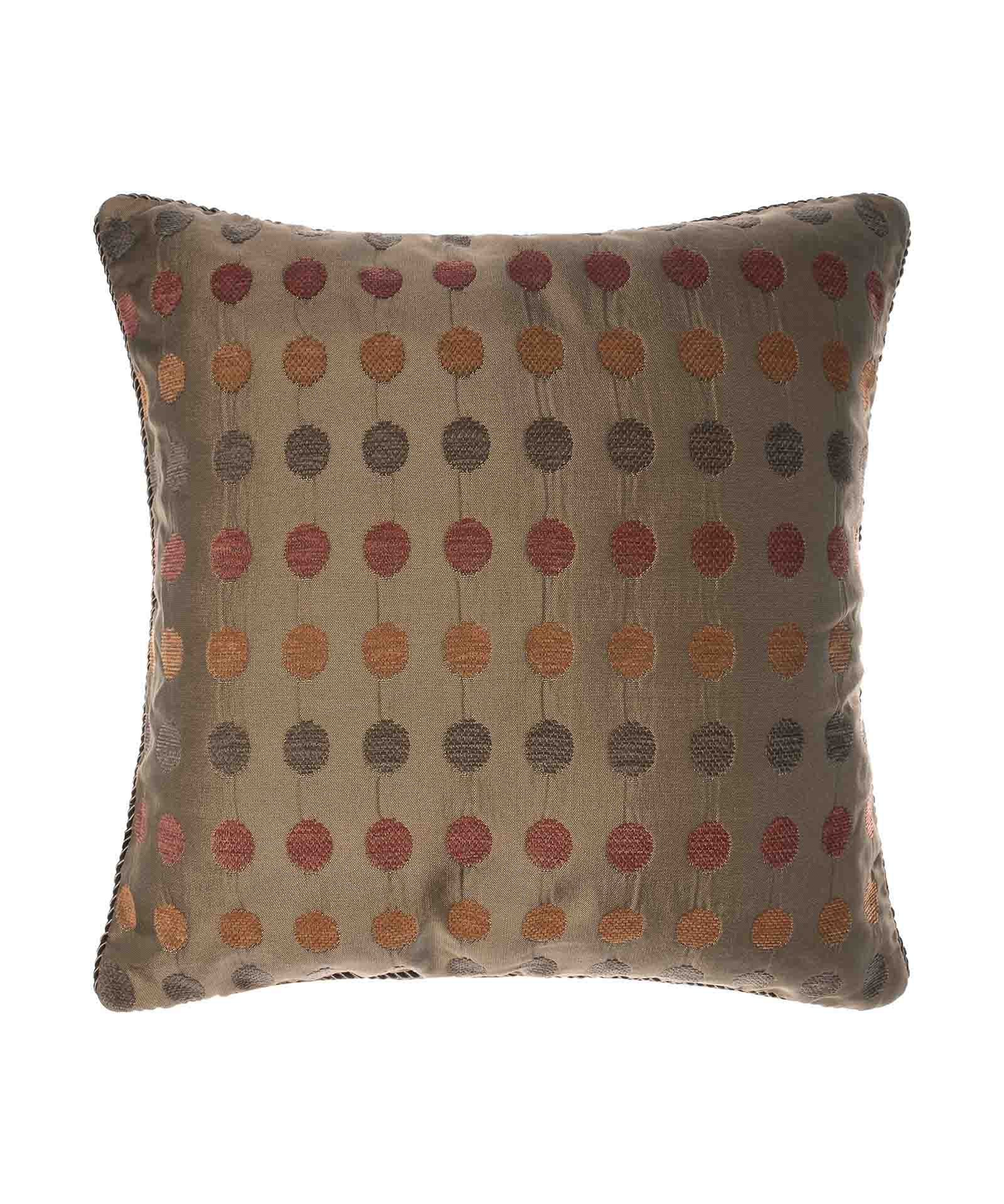 602pouaprasino-4 ΜΑΞΙΛΑΡΟΘΗΚΗ 602 (45cm x 45cm) πουά πράσινο SilkFashion - Image 1